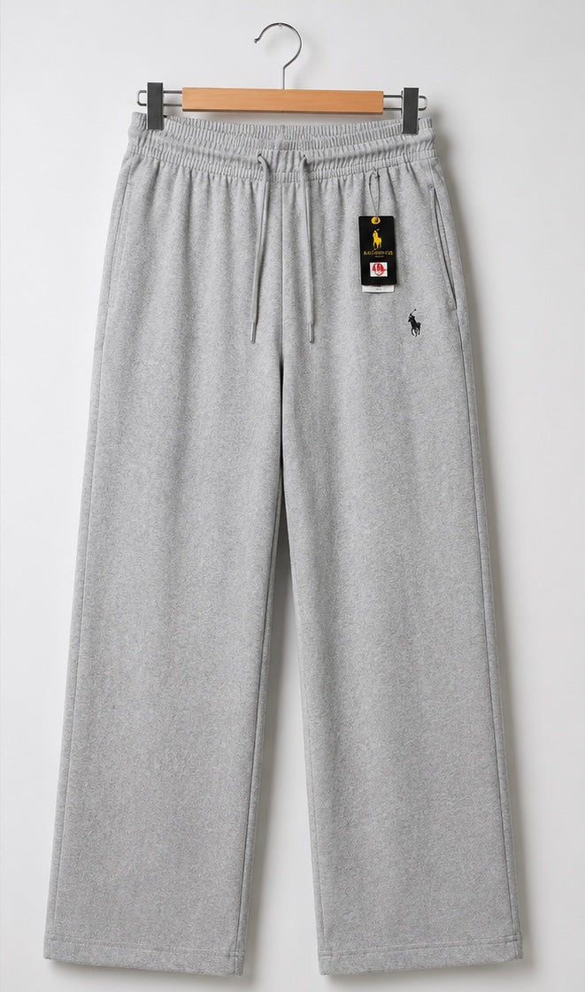 Black Oversized Tee × Grey Baggy Track Pants Combo