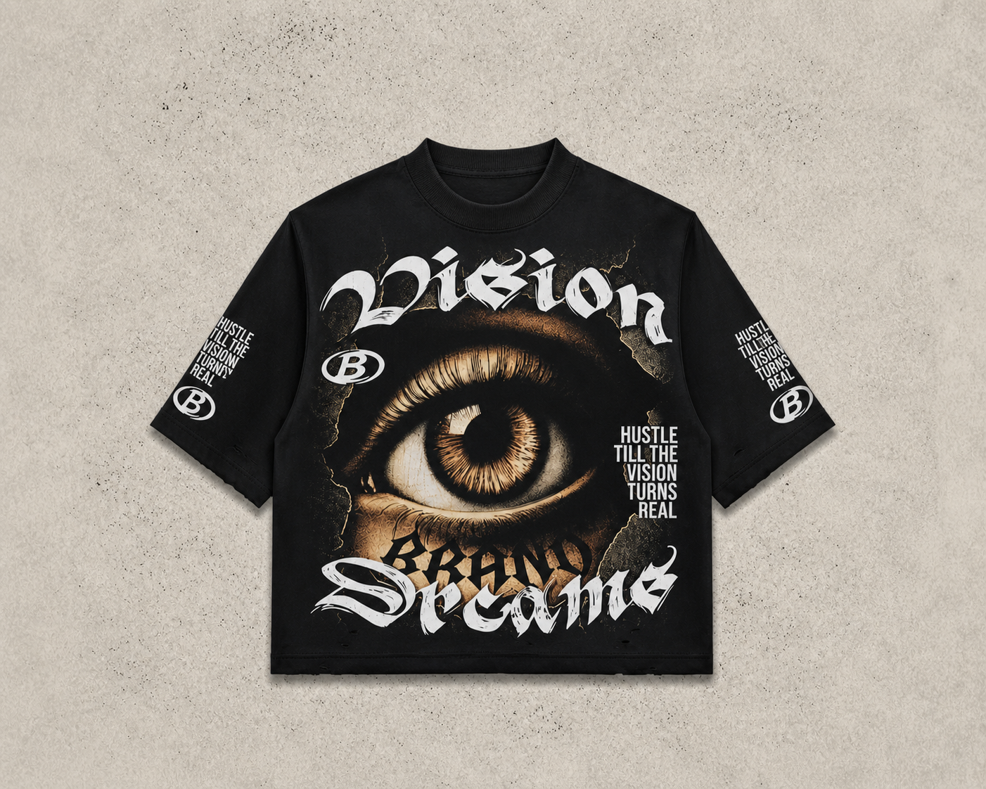 Vision Streetwear Oversized T-Shirt – Hustle Graphic Tee
