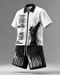 Rock Body Co-ord Set – Stylish Graphic Shirt & Shorts Combo